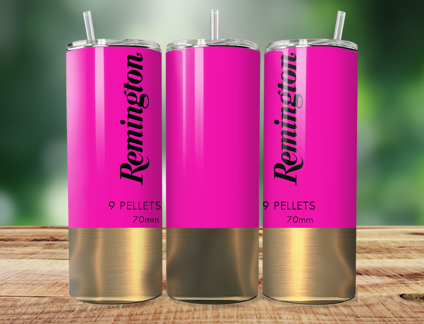 Pink Remington Shotgun Shell Skinny Tumbler Design for 20oz Tumbler